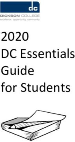 2020 DC Essentials Guide for Students - Dickson College