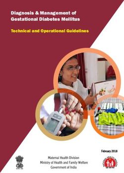 Diagnosis & Management of Gestational Diabetes Mellitus - Technical and Operational Guidelines