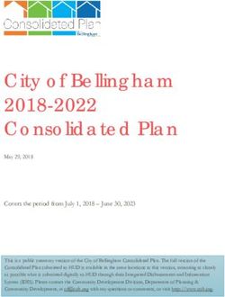City of Bellingham 2018-2022 Consolidated Plan