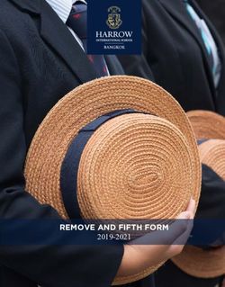 2019-2021 REMOVE AND FIFTH FORM - Harrow ...