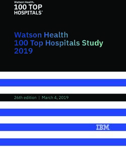 Watson Health 100 Top Hospitals Study 2019 - 26th edition | March 4, 2019 - IBM
