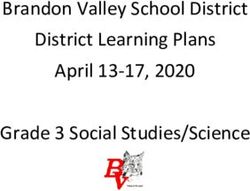 Brandon Valley School District District Learning Plans April 13-17, 2020 Grade 3 Social Studies/Science