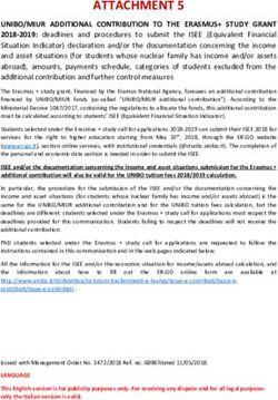 UNIBO/MIUR ADDITIONAL CONTRIBUTION TO THE ERASMUS+ STUDY GRANT - Unibo/MIUR Additional contribution to the ...