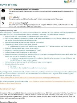 COVID-19 Policy - Keiki Early Learning