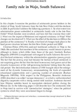 Family rule in Wajo, south sulawesi - Brill