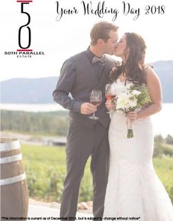 Your Wedding Day 2018 - *This information is current as of December 2016, but is subject to change without notice* - 50th Parallel Estate Winery