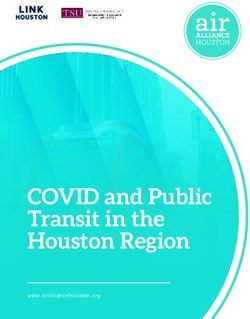 COVID and Public Transit in the Houston Region - www.airalliancehouston.org
