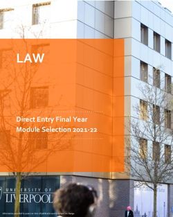 LAW Direct Entry Final Year Module Selection 2021-22 - The ...
