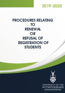 PROCEDURES RELATING TO - RENEWAL OR REFUSAL OF REGISTRATION OF STUDENTS 2019-2020 - Wits University