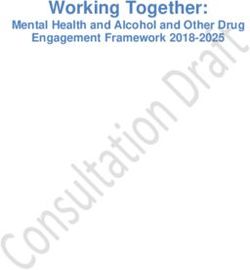 Working Together: Mental Health and Alcohol and Other Drug Engagement Framework 2018-2025 - Mental Health Commission