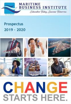 Prospectus 2019 2020 - Maritime Business Institute