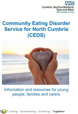 (CEDS) Community Eating Disorder Service for North Cumbria - Information and resources for young people, families and carers