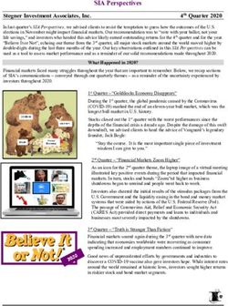 SIA Perspectives - Stegner Investment Associates, Inc.