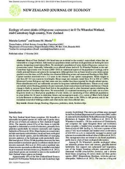 RESEARCH Ecology of scree skinks (Oligosoma waimatense) in O Tu Wharekai Wetland, mid-Canterbury high country, New Zealand