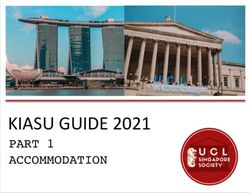 KIASU GUIDE 2021 ACCOMMODATION - UCLSS