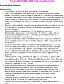 Poteau District 2021-2022 Reopening Guidelines