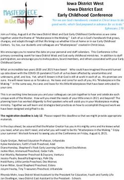 Iowa District West Iowa District East Early Childhood Conference