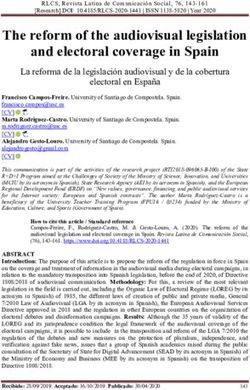The reform of the audiovisual legislation and electoral coverage in Spain