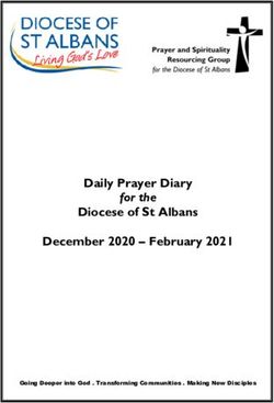 Daily Prayer Diary for the - Diocese of St Albans December 2020 - February 2021 - Diocese ...