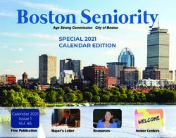 Boston Seniority SPECIAL 2021 CALENDAR EDITION - Issue 1 Vol. 45 - Boston.gov