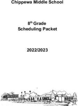 Chippewa Middle School Scheduling Packet 2022/2023 - 8th Grade