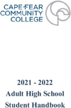 Adult High School Student Handbook 2021 - 2022 - Cape ...