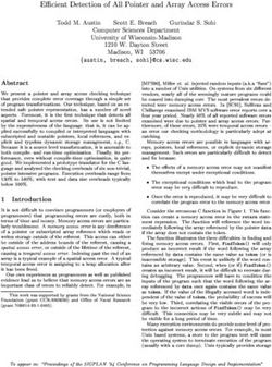 E cient Detection of All Pointer and Array Access Errors