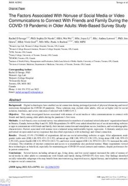 The Factors Associated With Nonuse of Social Media or Video Communications to Connect With Friends and Family During the COVID-19 Pandemic in ...