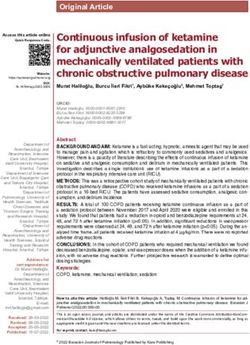 Continuous infusion of ketamine for adjunctive analgosedation in mechanically ventilated patients with chronic obstructive pulmonary disease