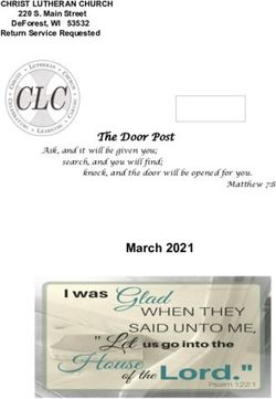 March 2021 The Door Post - Christ Lutheran Church