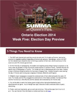 Ontario Election 2014 Week Five: Election Day Preview