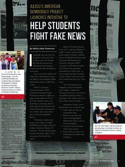 HELP STUDENTS FIGHT FAKE NEWS - AASCU's American Democracy Project Launches Initiative to - American Association of State Colleges ...