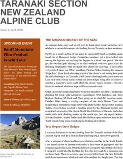 TARANAKI SECTION NEW ZEALAND ALPINE CLUB - NZ Alpine Club