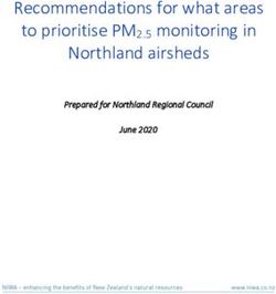 Recommendations for what areas to prioritise PM2.5 monitoring in Northland airsheds - Prepared for Northland Regional Council June 2020 - Envirolink