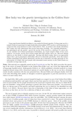 How lucky was the genetic investigation in the Golden State Killer case? - bioRxiv