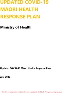 UPDATED COVID-19 MĀORI HEALTH RESPONSE PLAN - Ministry of Health - Updated COVID-19 Māori Health Response Plan - Ministry of ...