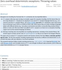 Zero-overhead deterministic exceptions: Throwing values - open-std