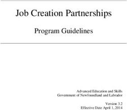 Job Creation Partnerships - Program Guidelines Advanced Education and Skills Government of Newfoundland and Labrador Version 3.2 Effective Date ...