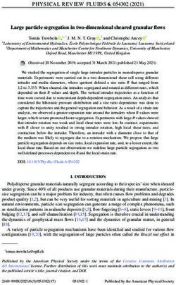 PHYSICAL REVIEW FLUIDS 6, 054302 (2021) - Large particle segregation in two-dimensional sheared granular flows