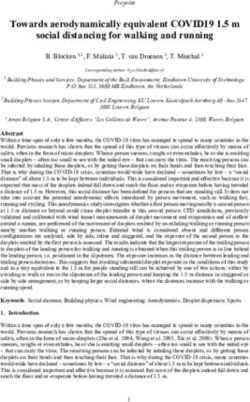 Towards aerodynamically equivalent COVID19 1.5 m social distancing for walking and running