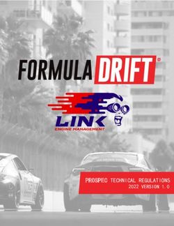PROSPEC TECHNICAL REGULATIONS - 2022 VERSION 1.0 - Formula DRIFT