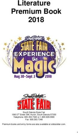 Literature Premium Book 2018 - South Dakota State Fair