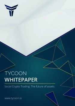 WHITEPAPER TYCOON Social Crypto Trading. The future of assets. www.tycoon.io