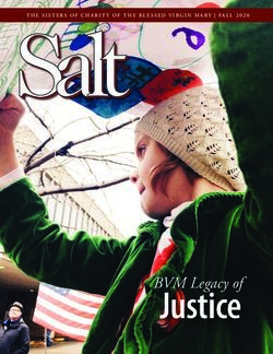 Justice - THE SISTERS OF CHARITY OF THE BLESSED VIRGIN MARY | FALL 2020