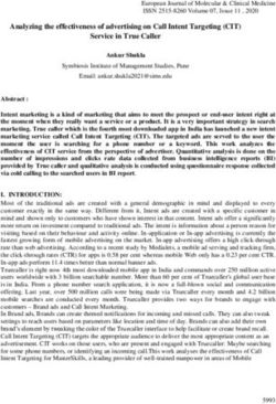 Analyzing the effectiveness of advertising on Call Intent Targeting (CIT) Service in True Caller