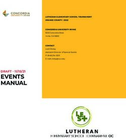 EVENTS MANUAL DRAFT 11/15/21 - Concordia University Irvine