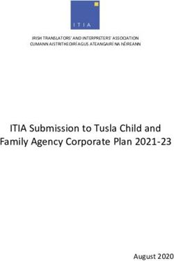 ITIA Submission to Tusla Child and Family Agency Corporate Plan 2021-23 - August 2020 - Irish ...