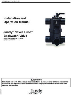 Installation and Oper a tion Man u al Jandy Never Lube Backwash Valve
