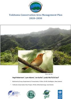 Takitumu Conservation Area Management Plan 2020-2030