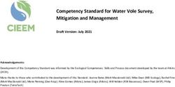 Competency Standard for Water Vole Survey, Mitigation and Management